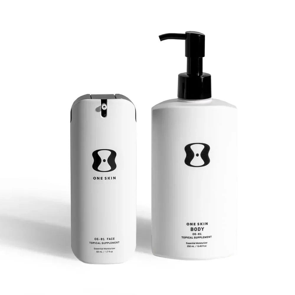 OneSkin OS-01 FACE + BODY Head-to-Toe Skin Health Duo - OS-01 Peptide Moisturizer Set