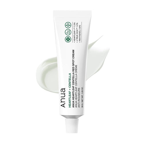 Anua Heartleaf Centella Red Spot Cream, Face Moisturizer for Skin Relief, Niacinamide, Centella, Panthenol, Spot Treatment for Sensitive Skin, Non-comedogenic, Korean Skincare (1.05 oz)