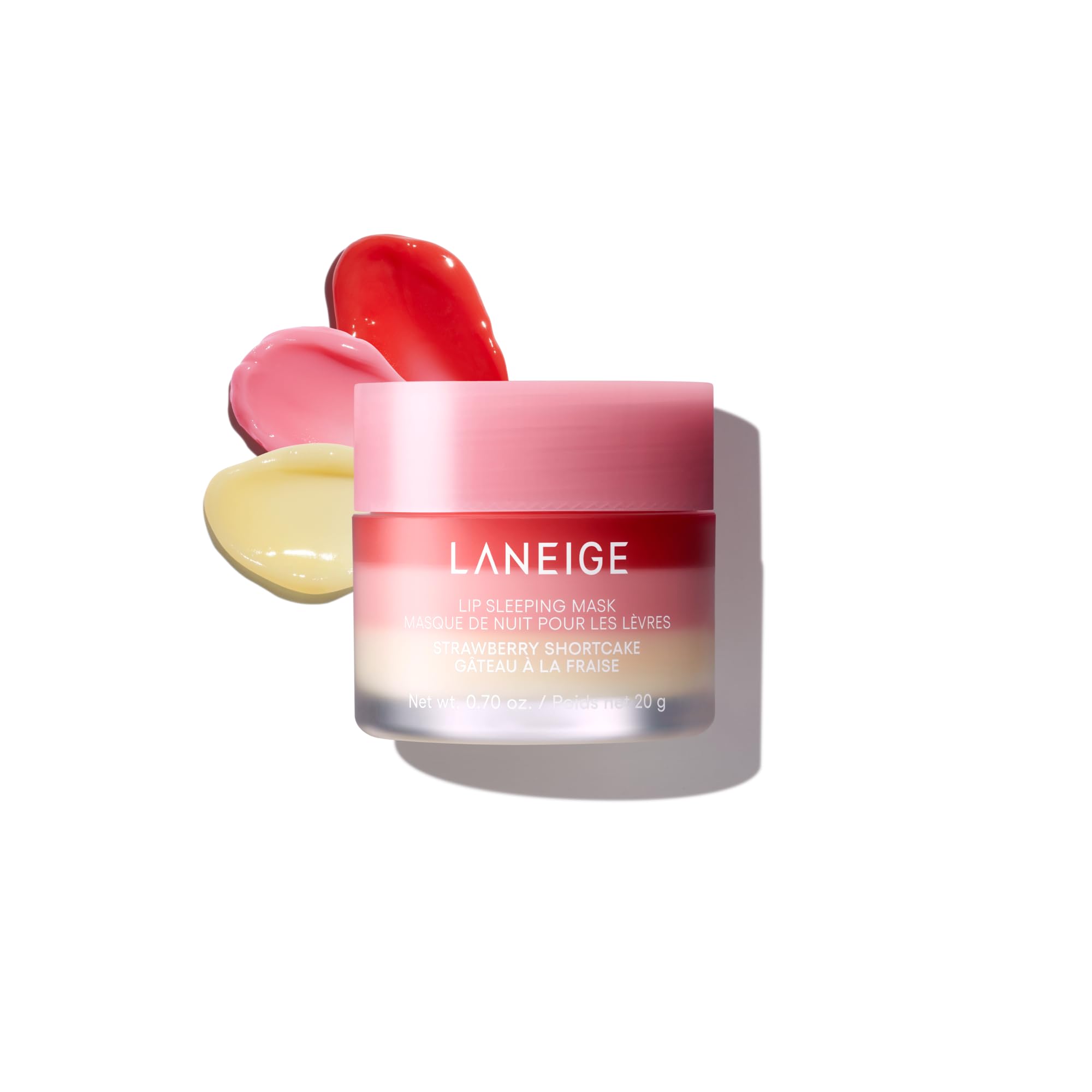 LANEIGE Lip Sleeping Mask, Nourishing Overnight Lip Mask, Berry Fruit Complex, Shea Butter, Murumuru Seed Butter, Vitamin C, Strawberry Shortcake, Korean Lip Care
