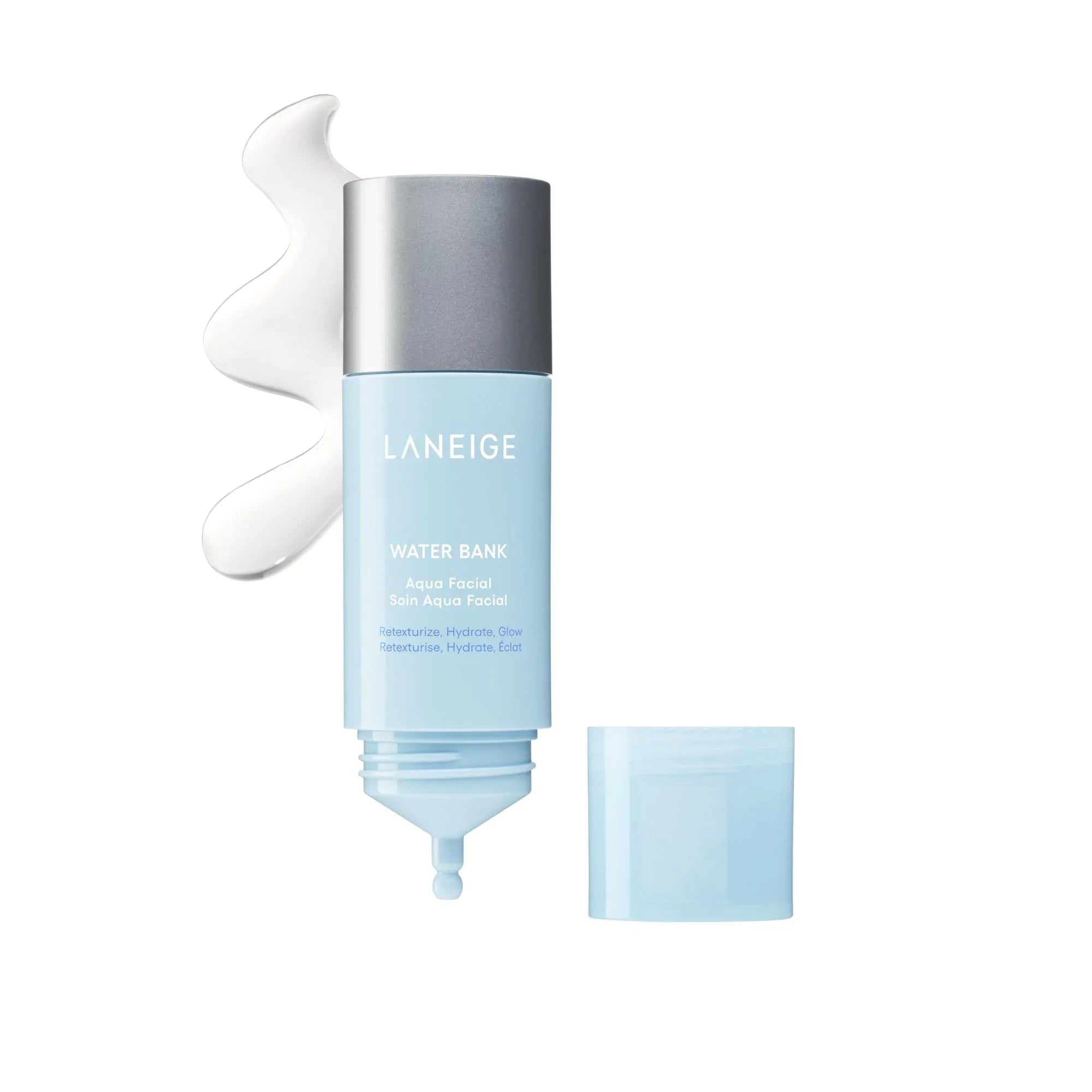 LANEIGE Water Bank Aqua Facial Serum - AHA BHA PHA Exfoliation & Hyaluronic Acid Hydration