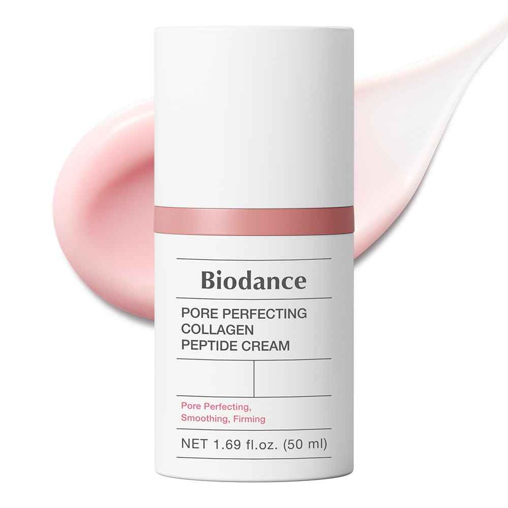 BIODANCE Pore Perfecting Collagen Peptide Cream, Pore Tightening, Collagen Peptide Moisturizer, Firming Face Cream, Korean Skin Care for Oily and Combination Skin