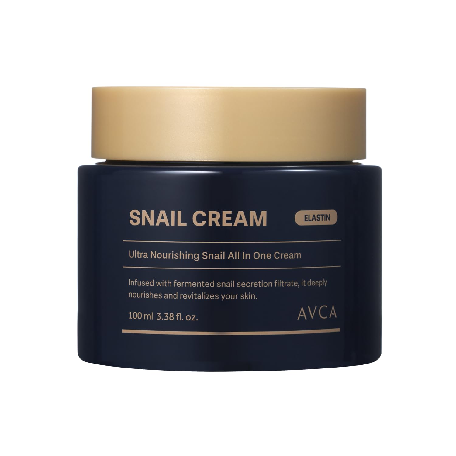 AVCA Snail Mucin Face Cream Moisturizer, Hydrating Anti-Aging Korean Skin Care, Snail Secretion Filtrate, Adenosine Fine Line Treatment, Hyaluronic Acid, Elasticity Cream for Dry Skin
