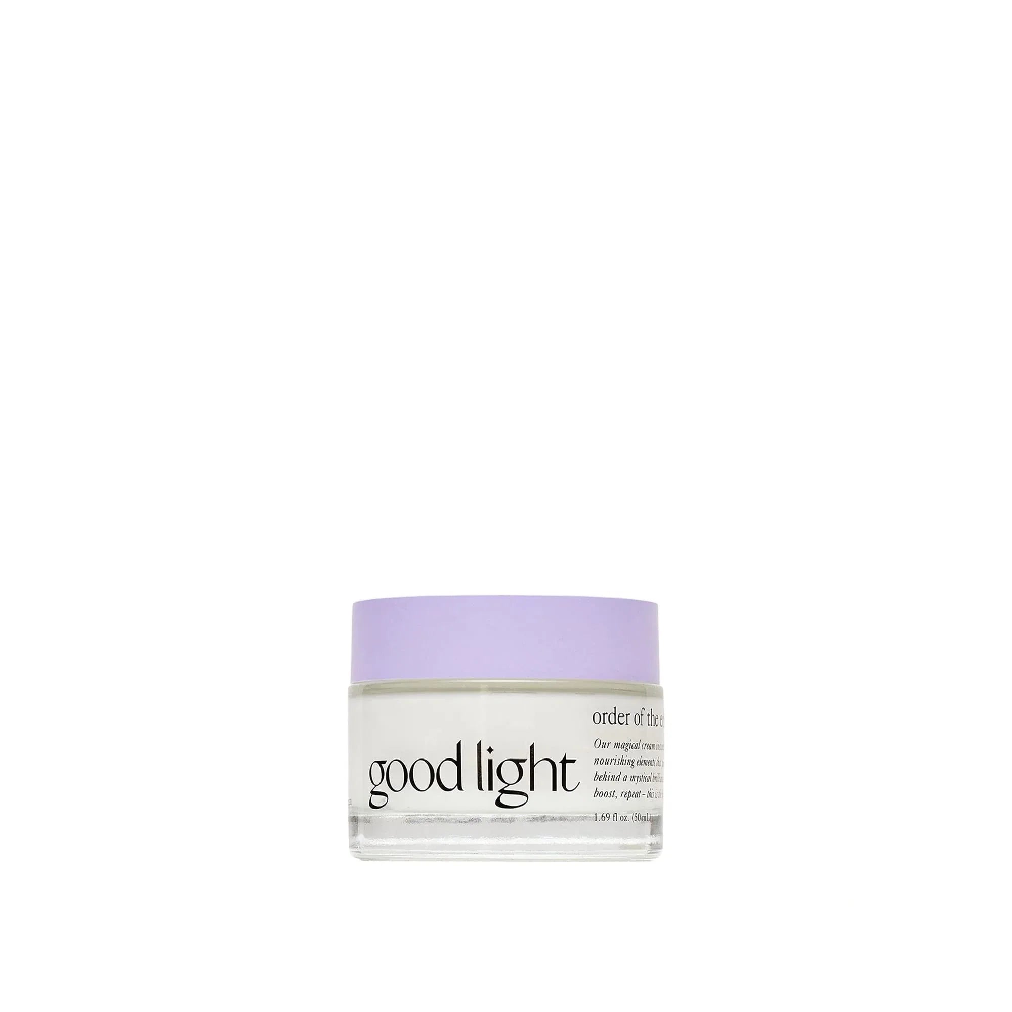 good light Order of the Eclipse Hyaluronic Face Cream — Vegan, Fragrance-Free Moisturiser with 3 Types of Hyaluronic Acid, Squalane & Meshima Mushroom for All Skin Types