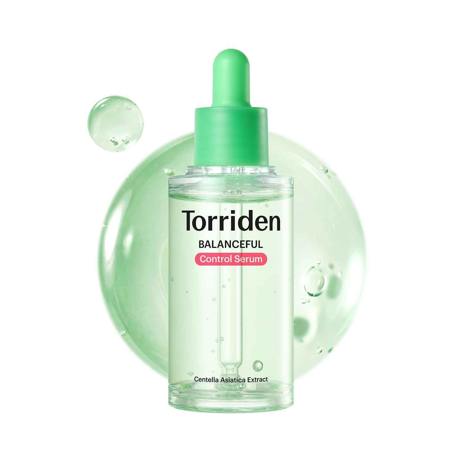 Torriden BALANCEFUL Control Serum, Daily Sebum Oil Control Serum for Oily Sensitive Skin, 5D Cica Complex 4% Niacinamide Korean Facial Serum