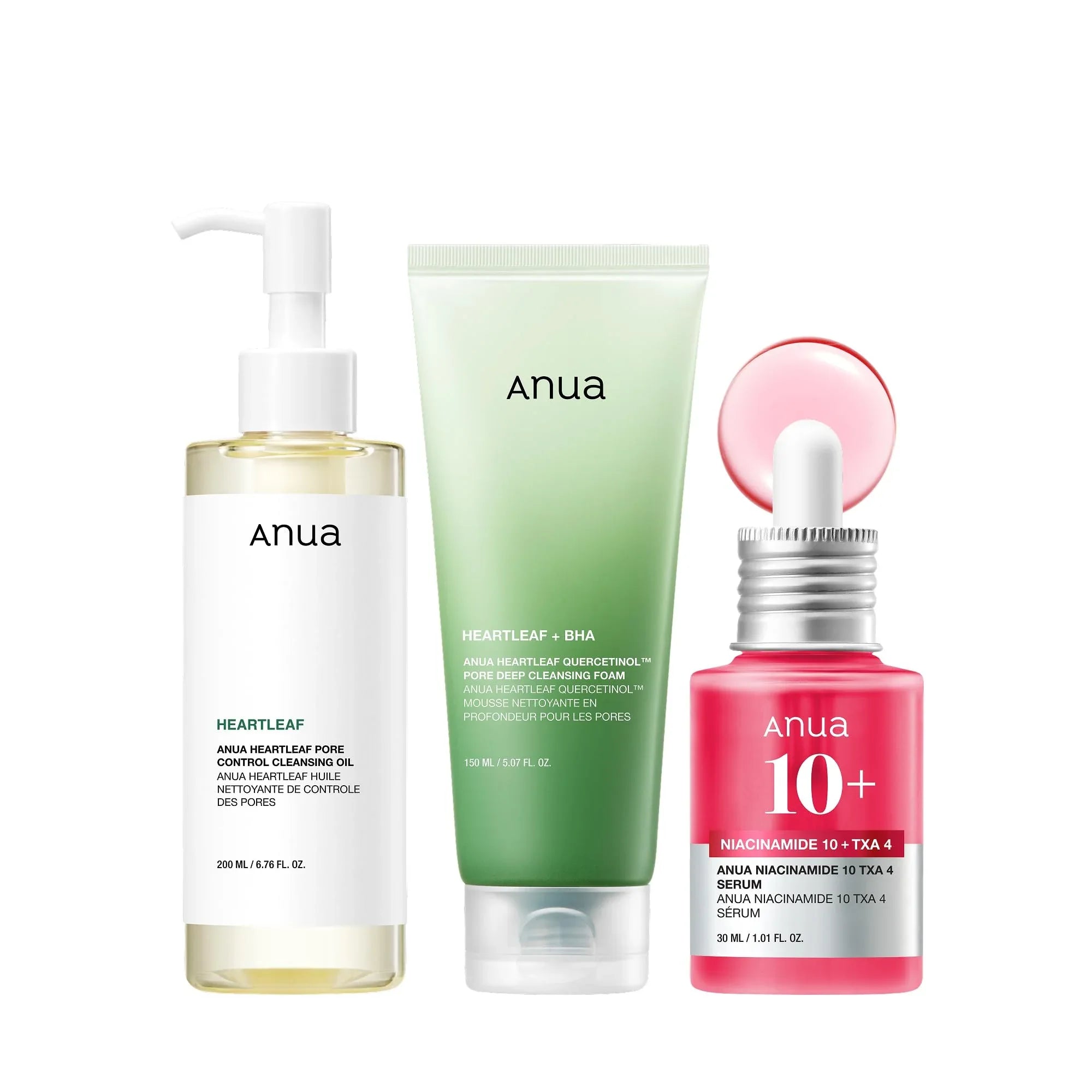 Anua 3-Step Glass Skin Set — The Beginner K-Beauty Routine Built Around Brightening