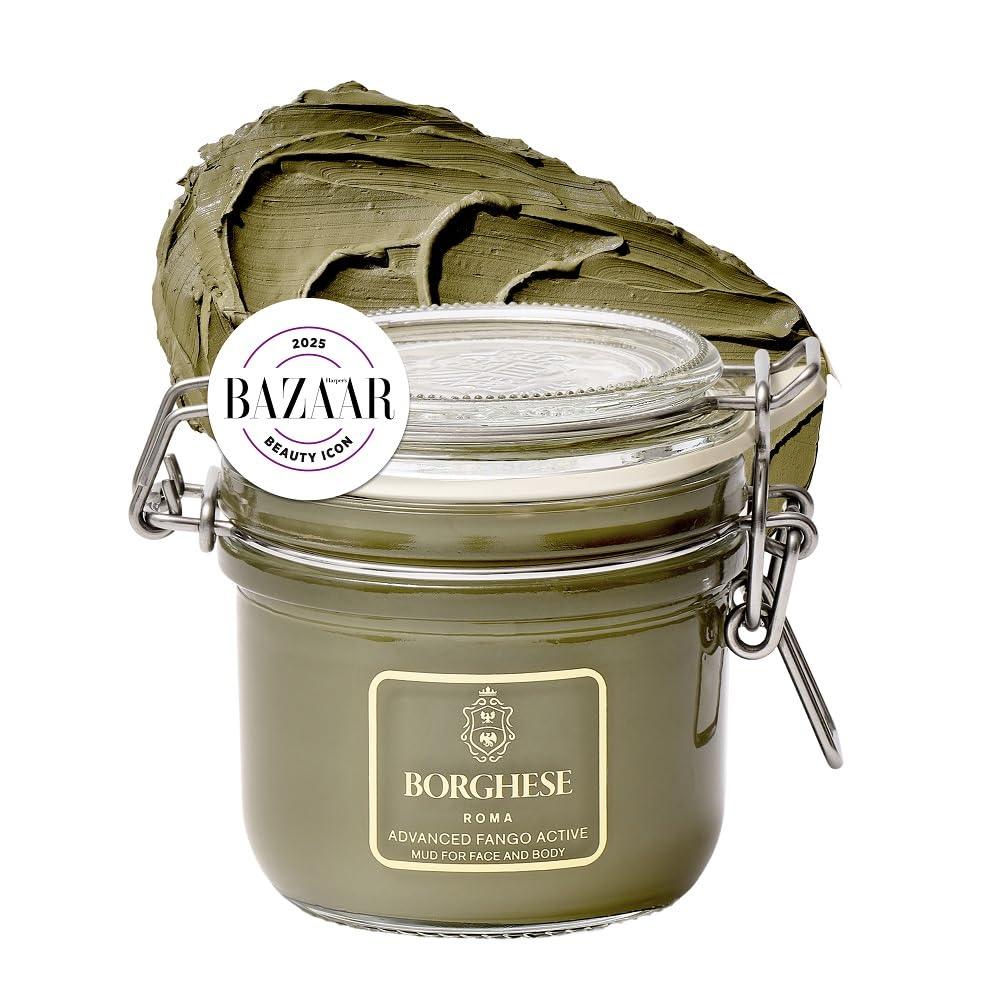 Borghese Advanced Fango Active Mud Mask — Deep Cleansing Clay Mask with Hyaluronic Acid for Oily and Combination Skin