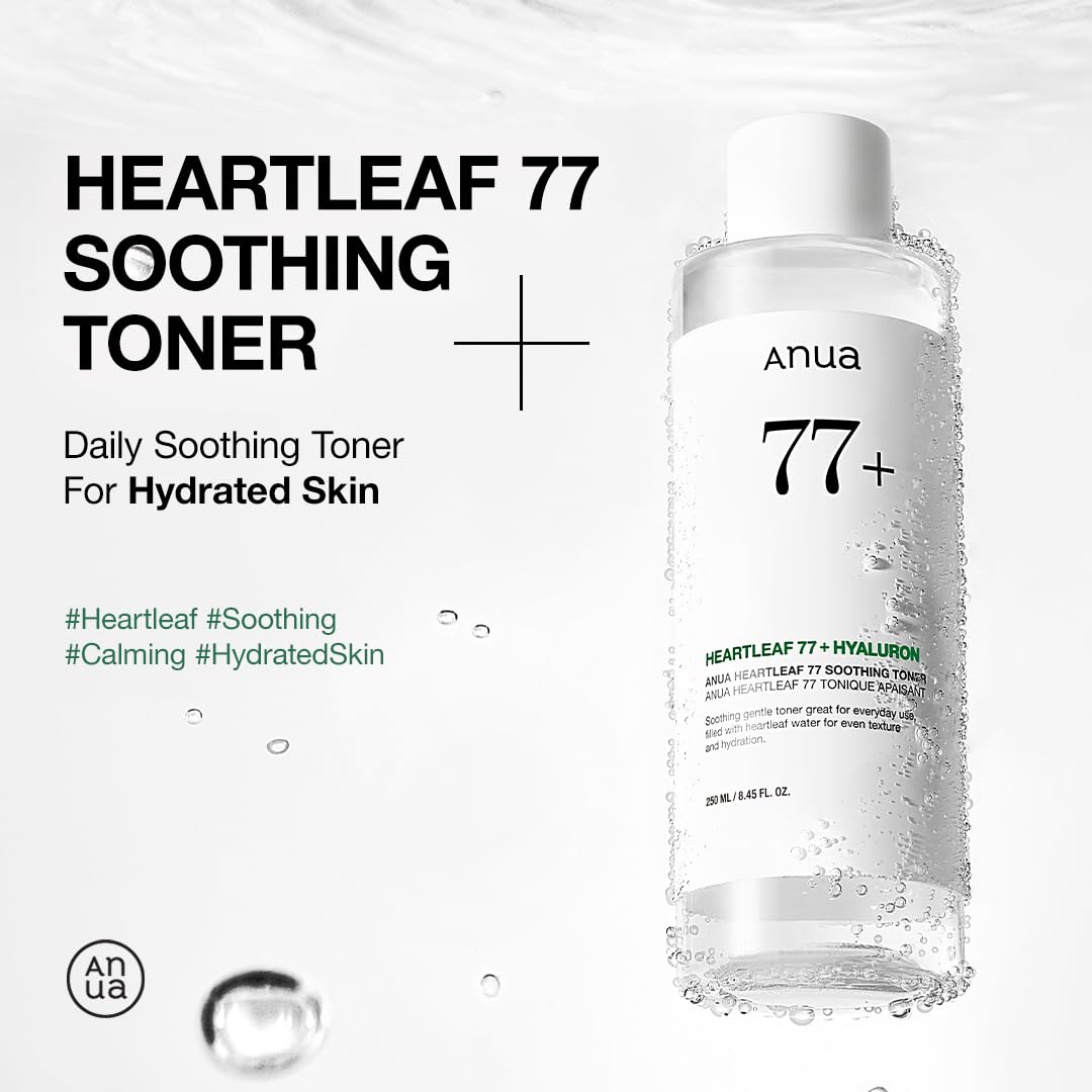 Anua Heartleaf 77 Soothing Toner — Calming Hydration and Redness Relief With 77% Heartleaf for Sensitive, Reactive Skin