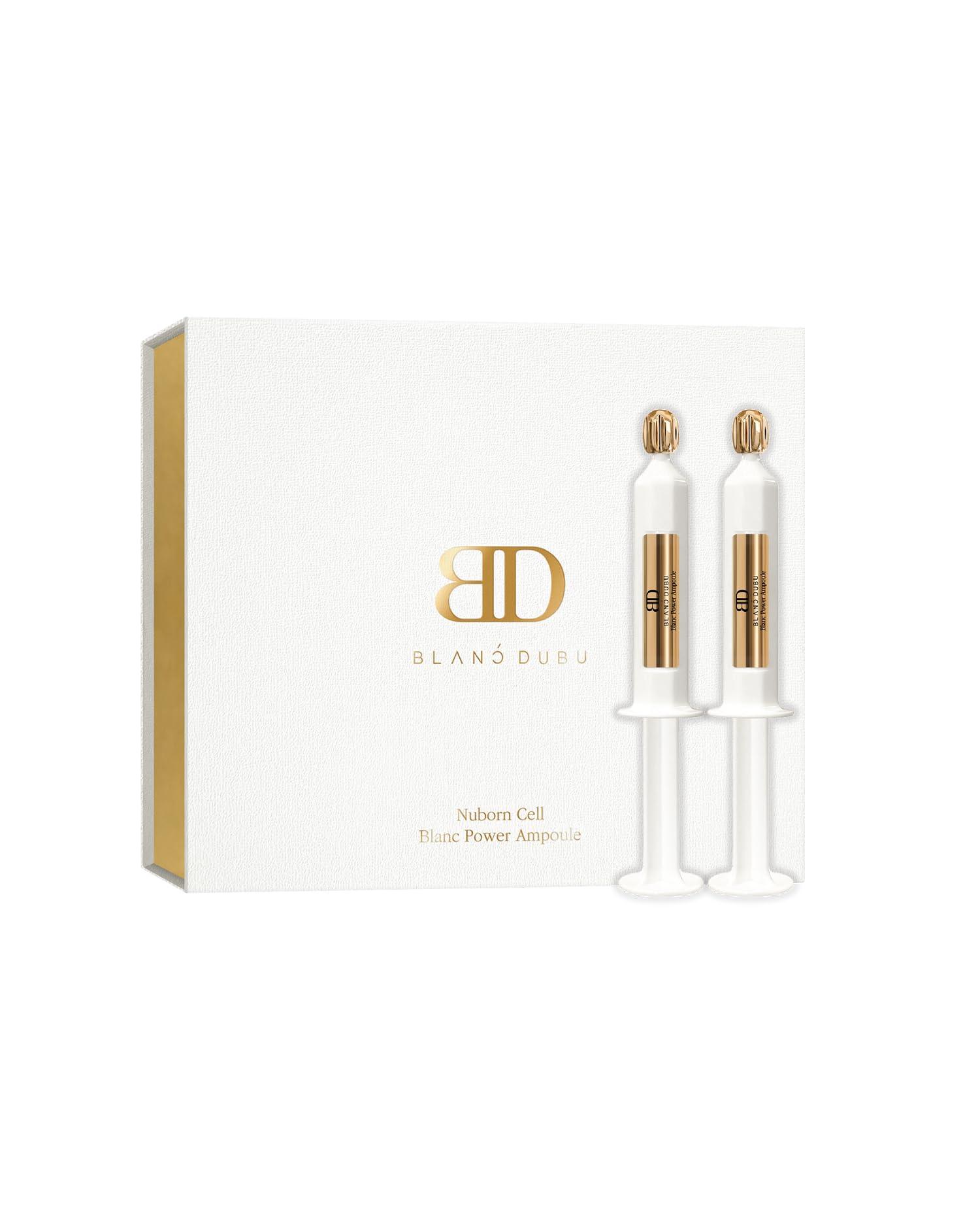 BLANC DUBU Hyaluronic Peptide Ampoule — 8-Form Hyaluronic Acid, 9-Peptide Complex & Adenosine for 150-Hour Hydration & Glass-Skin Radiance | 7ml × 5