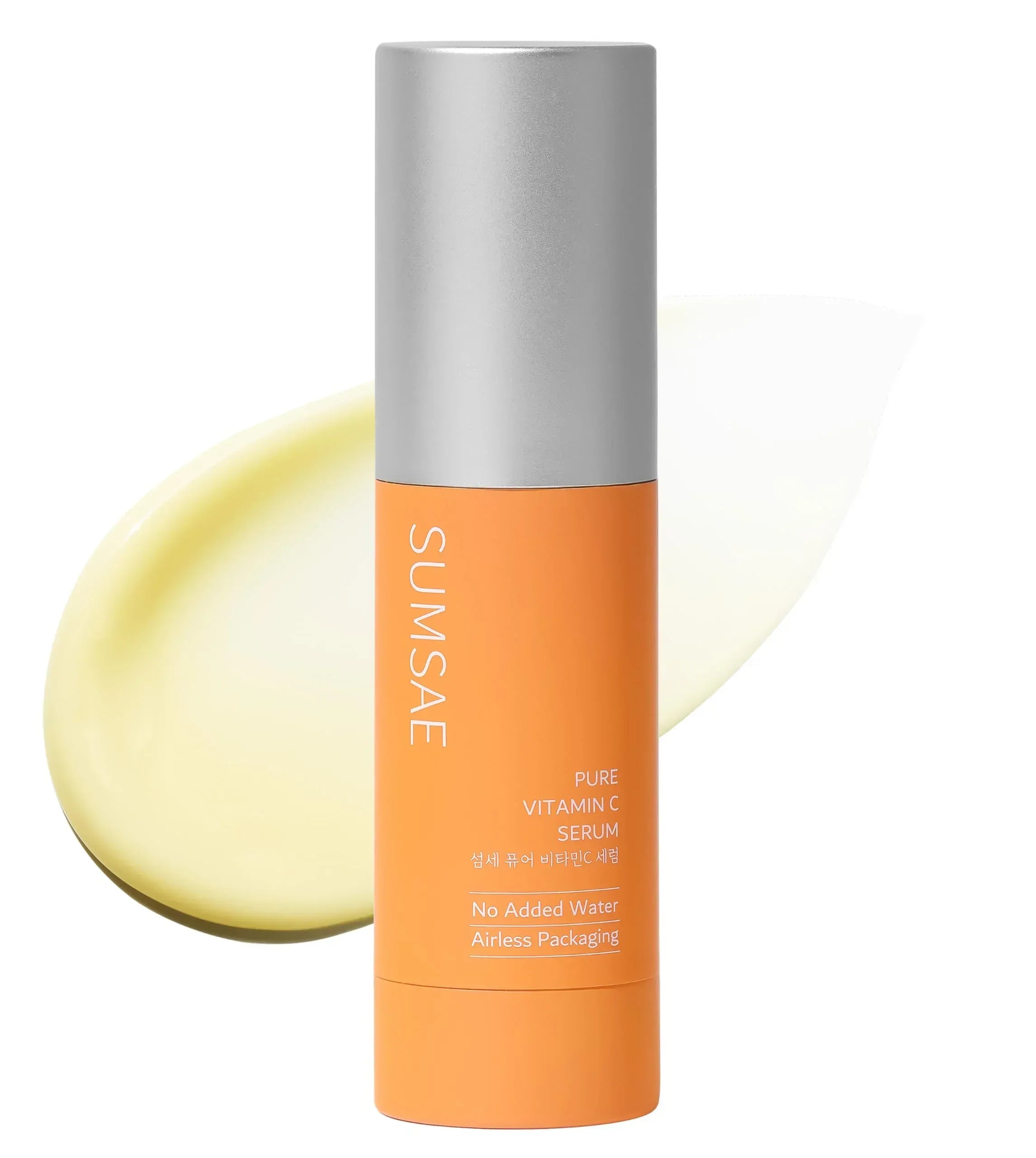 SUMSAE Vitamin C 10.5% Serum — Waterless Pure Vitamin C with Triple Protection Technology & Airless Pump for Dark Spots, Even Tone & Skin Firmness, 30ml