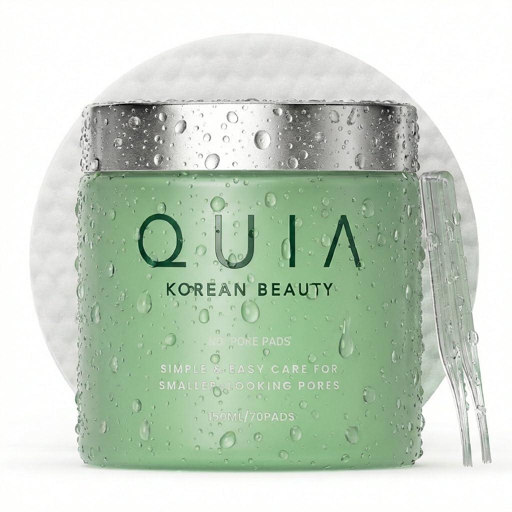 QUIA Toner Pads — AHA/BHA Dual-Action Exfoliation for Sensitive Skin