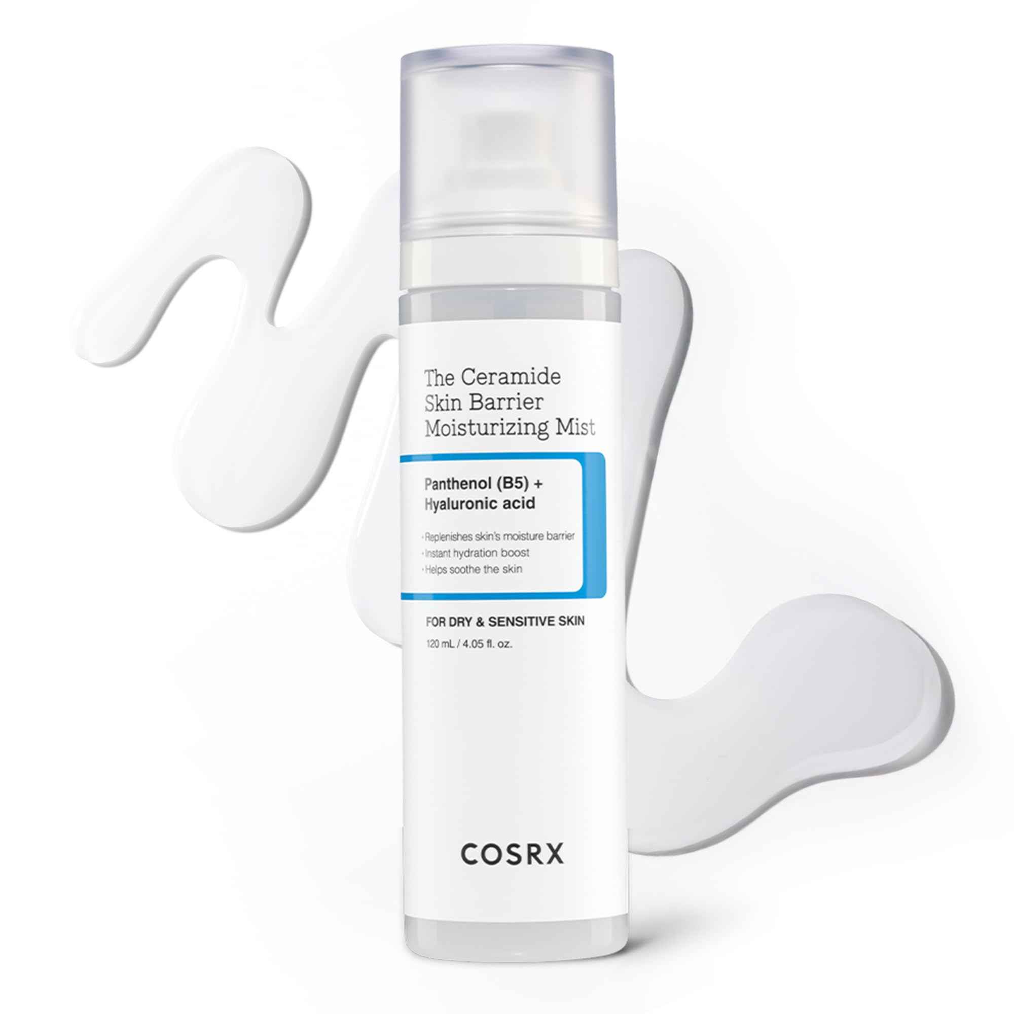 COSRX Barrier Cream Face Mist - Milky Toner with Ceramide & Hyaluronic Acid, Hydrating and Soothing Facial Spray for All Skin Types, 4.06 fl.oz, Korean Skin Care