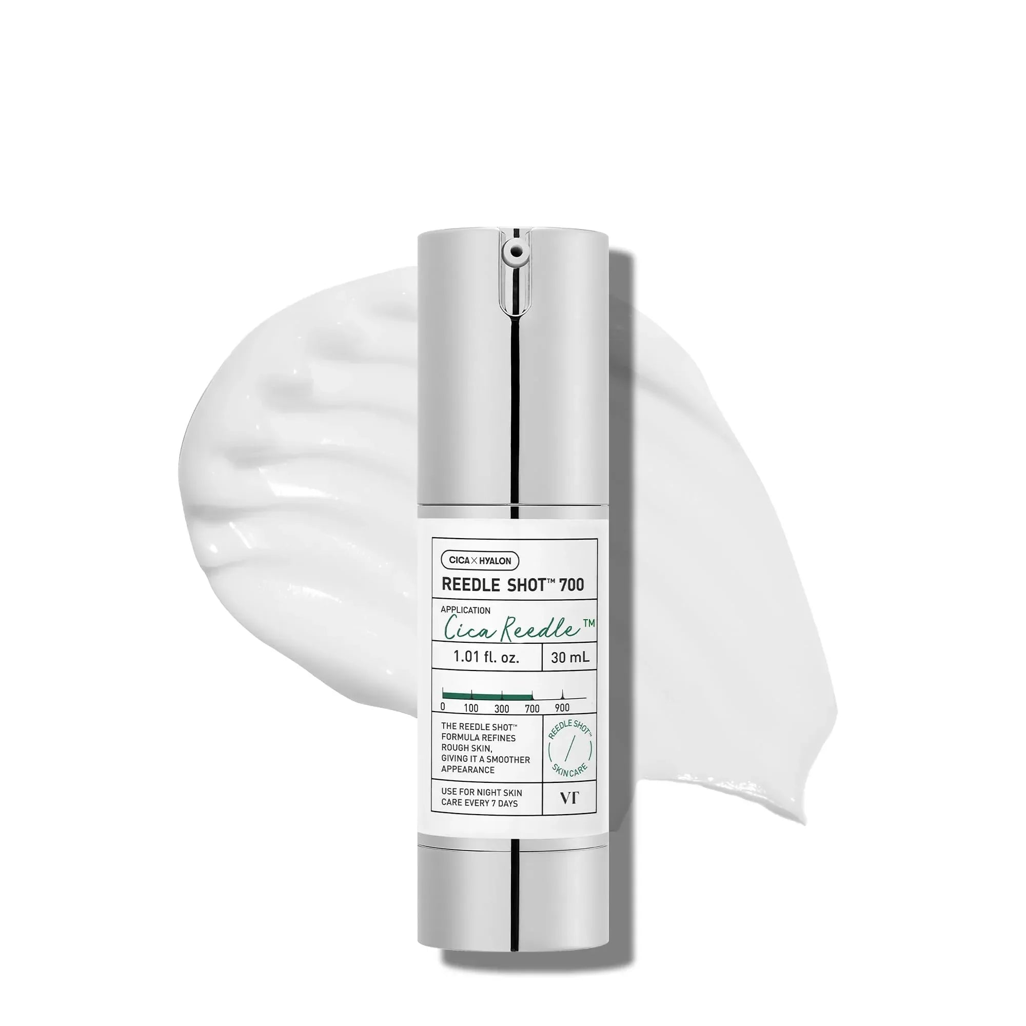 VT COSMETICS CICA Reedle Shot 700 — At-Home Microneedling Serum with Exosome and Centella Asiatica for Glass Skin and Pore Care