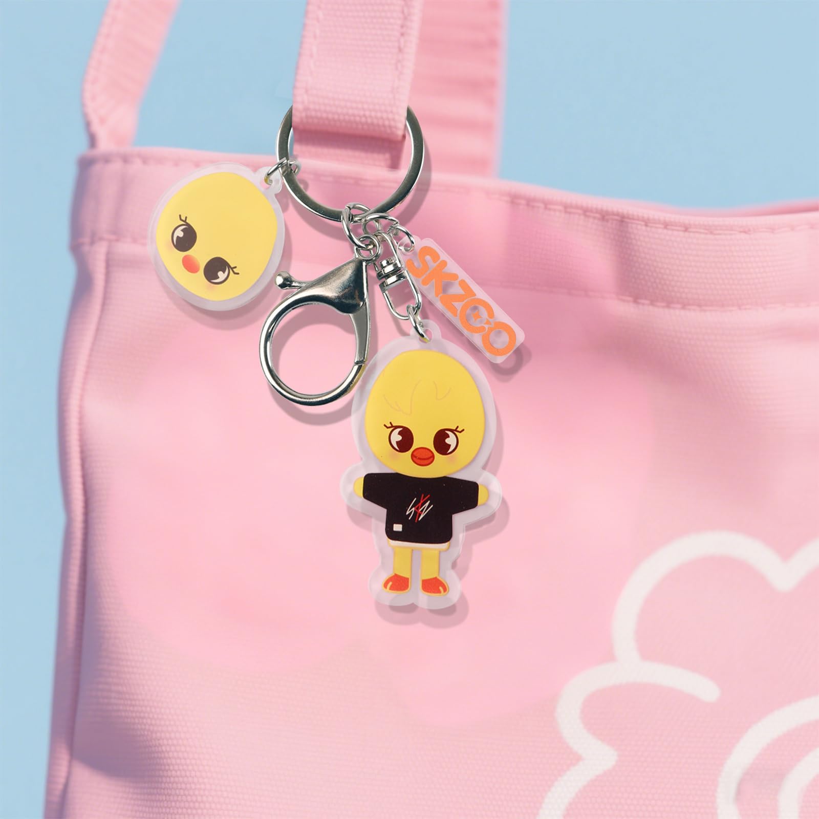 8PCS SK-Z Cartoon Keychain Set – Acrylic Cute Key Chains for Stray Fans, Bag Charms, Pendants for Wallets, Backpacks & More