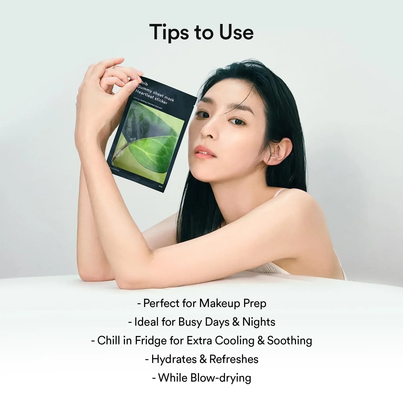 Abib Gummy Sheet Mask Heartleaf Sticker - 10 Soothing & Hydrating Masks for Sensitive Skin