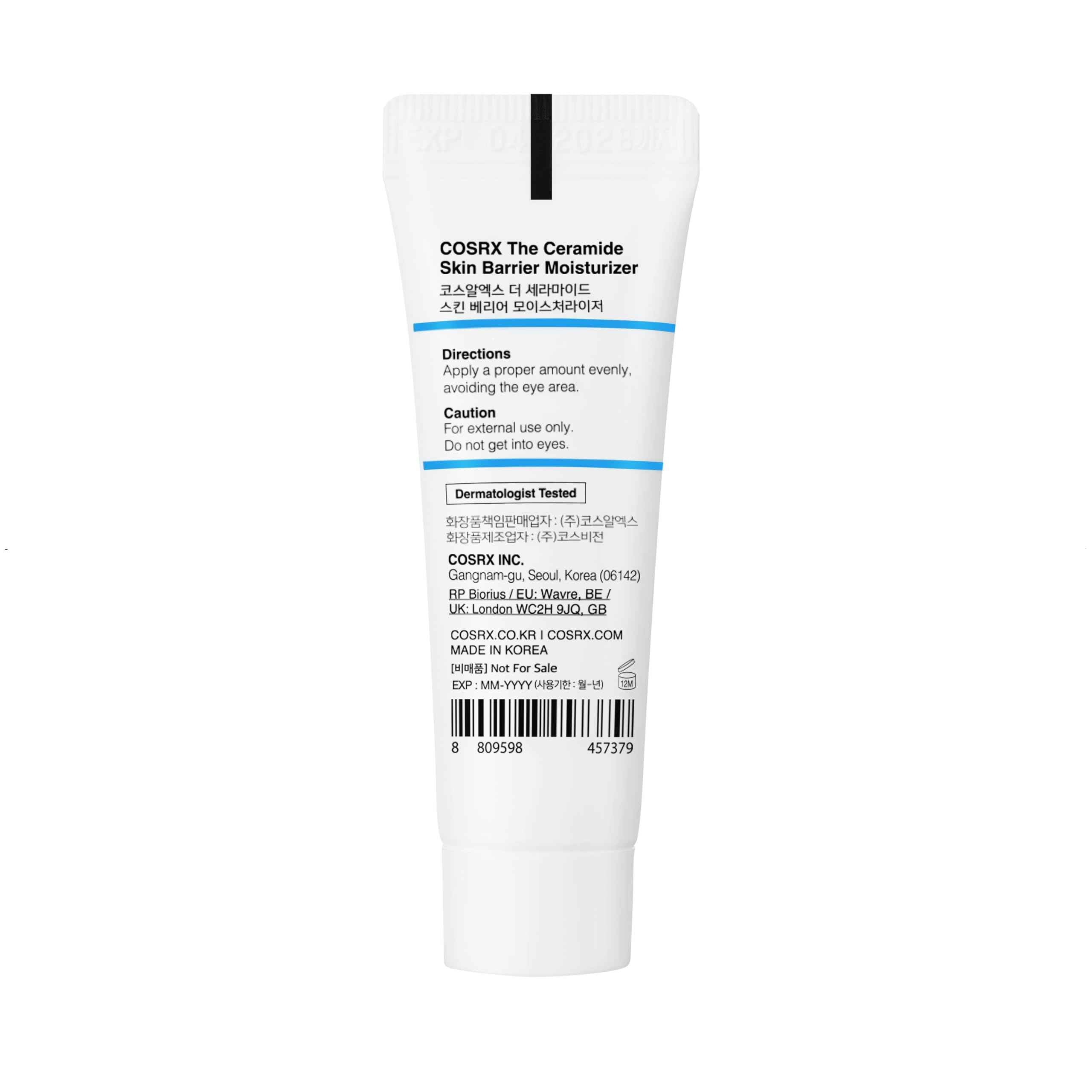 COSRX Mini Ceramide Skin Barrier Moisturizer for Face with 7 Ceramides, Hyaluronic Acid & Panthenol for All Skin Types, 0.34 fl.oz, Korean Skin Care