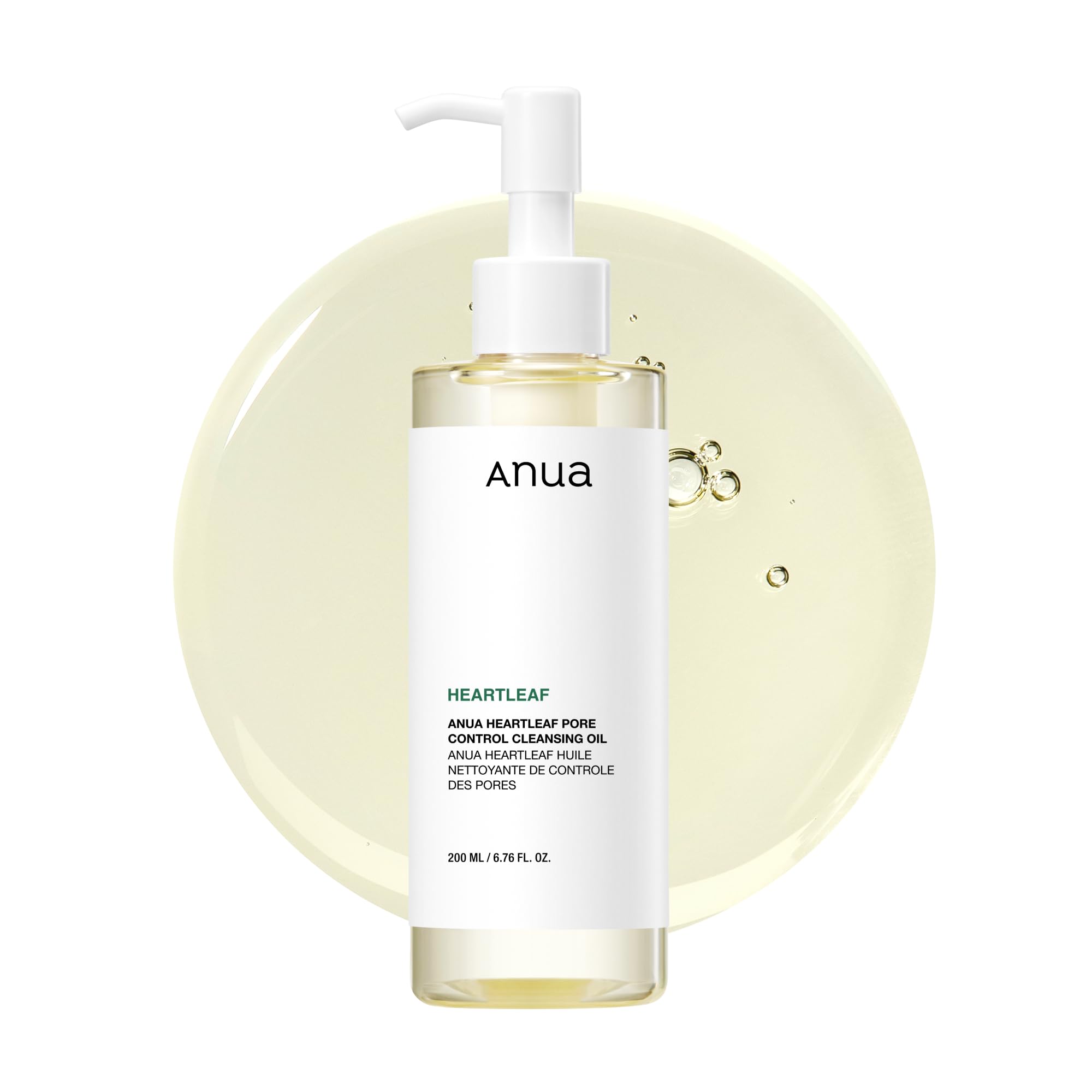 Anua Heartleaf Pore Control Cleansing Oil — Gentle Daily Makeup Remover for Clean, Balanced Skin