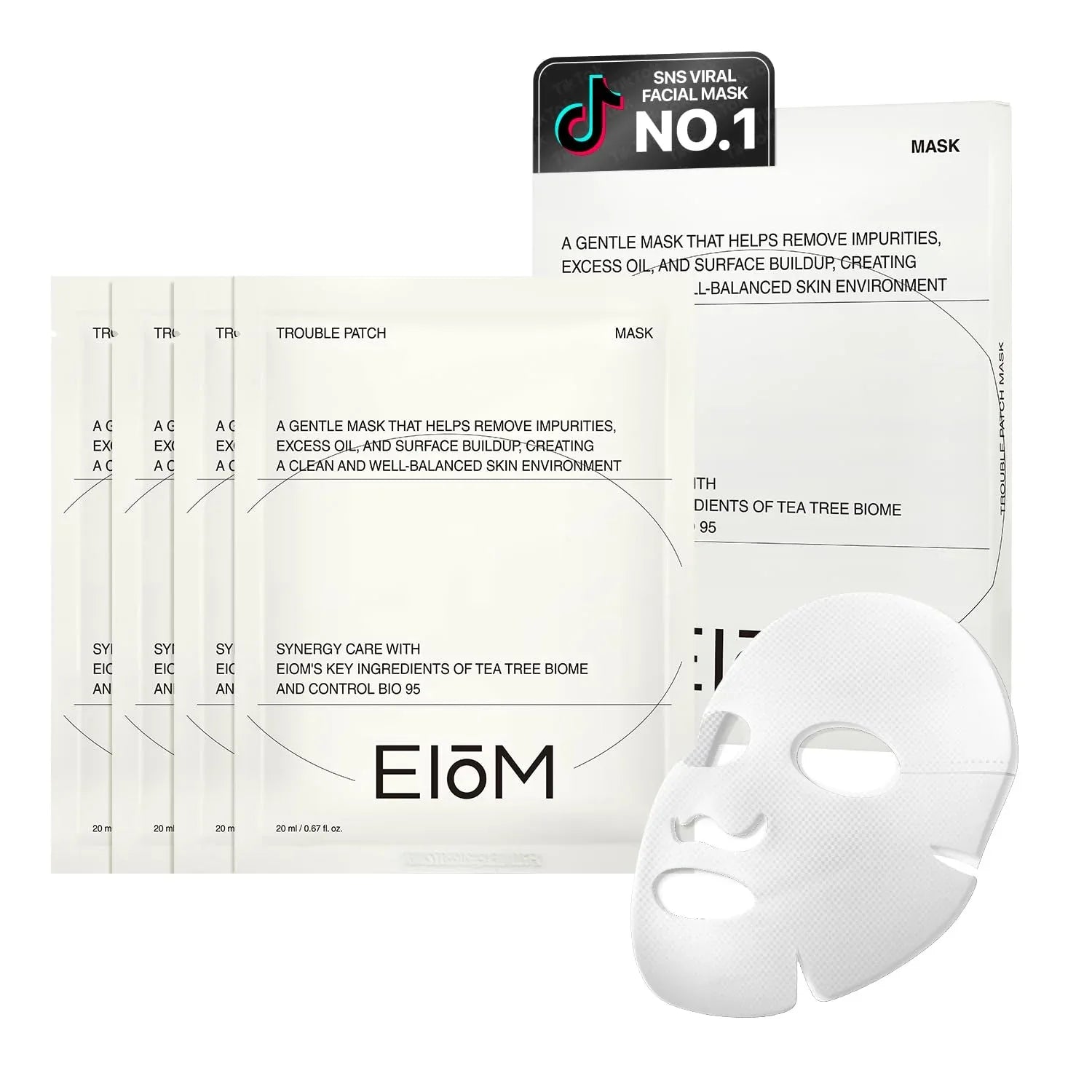 EIOM Trouble Patch Mask - Full Face Hydrocolloid Acne Mask