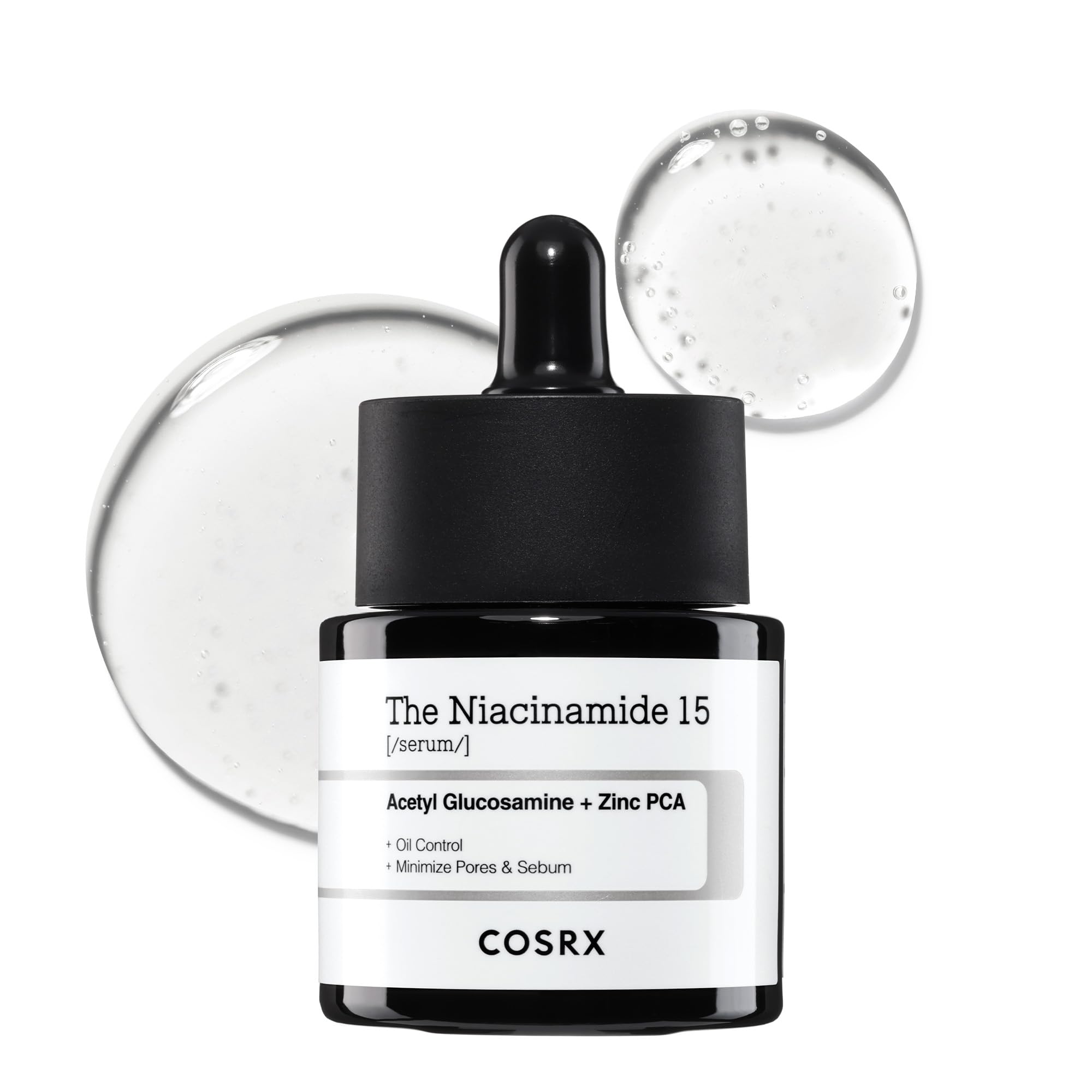 COSRX 15% Niacinamide Face Serum, Pore Minimizer, Zinc PCA Sebum Control, Oily Combination Acne-Prone Skin, Post-Breakout Marks, Korean Skin Care
