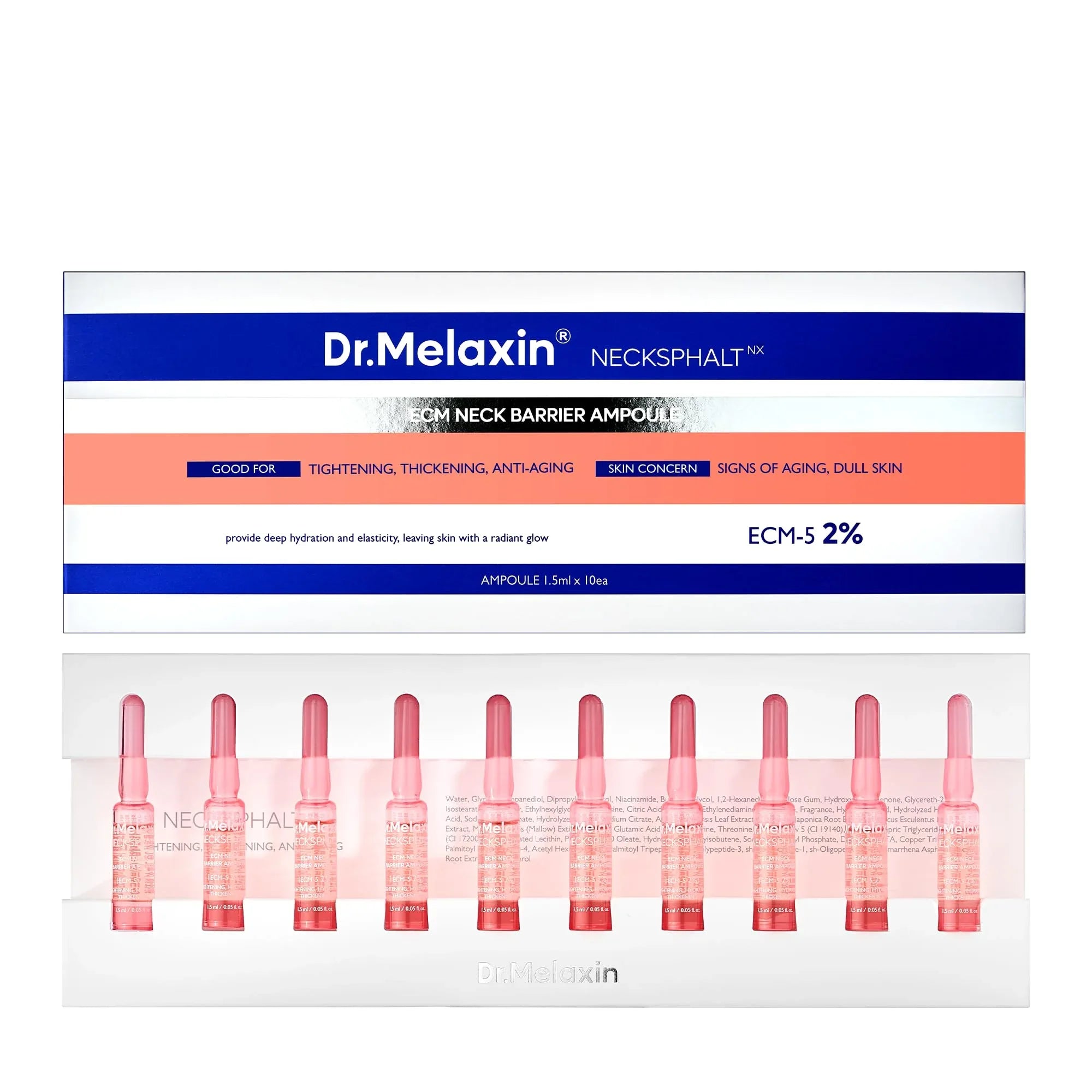 Dr.Melaxin Necksphalt ECM Barrier Ampoule - Targeted Anti-Ageing Neck Treatment