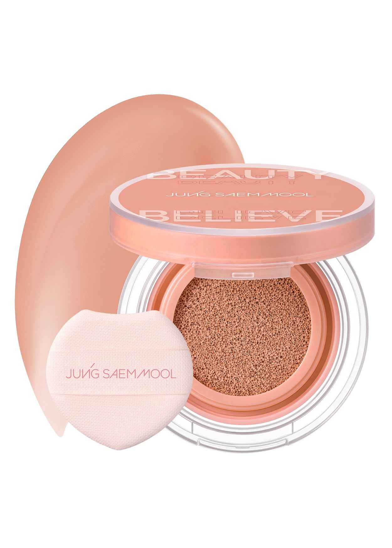 JUNG SAEM MOOL Artist Cushion Blush, Buildable Liquid Blush, Sebum Control, Water-to-Blur Formula, Natural Matte Finish, Korean Makeup, Tan Apricot