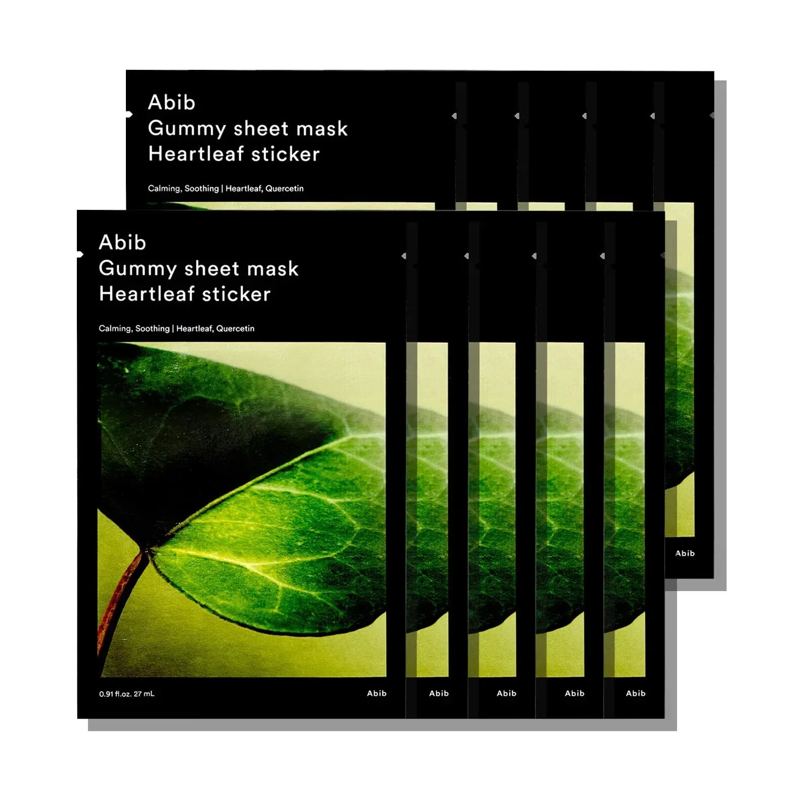 Abib Gummy Sheet Mask Heartleaf Sticker - 10 Soothing & Hydrating Masks for Sensitive Skin