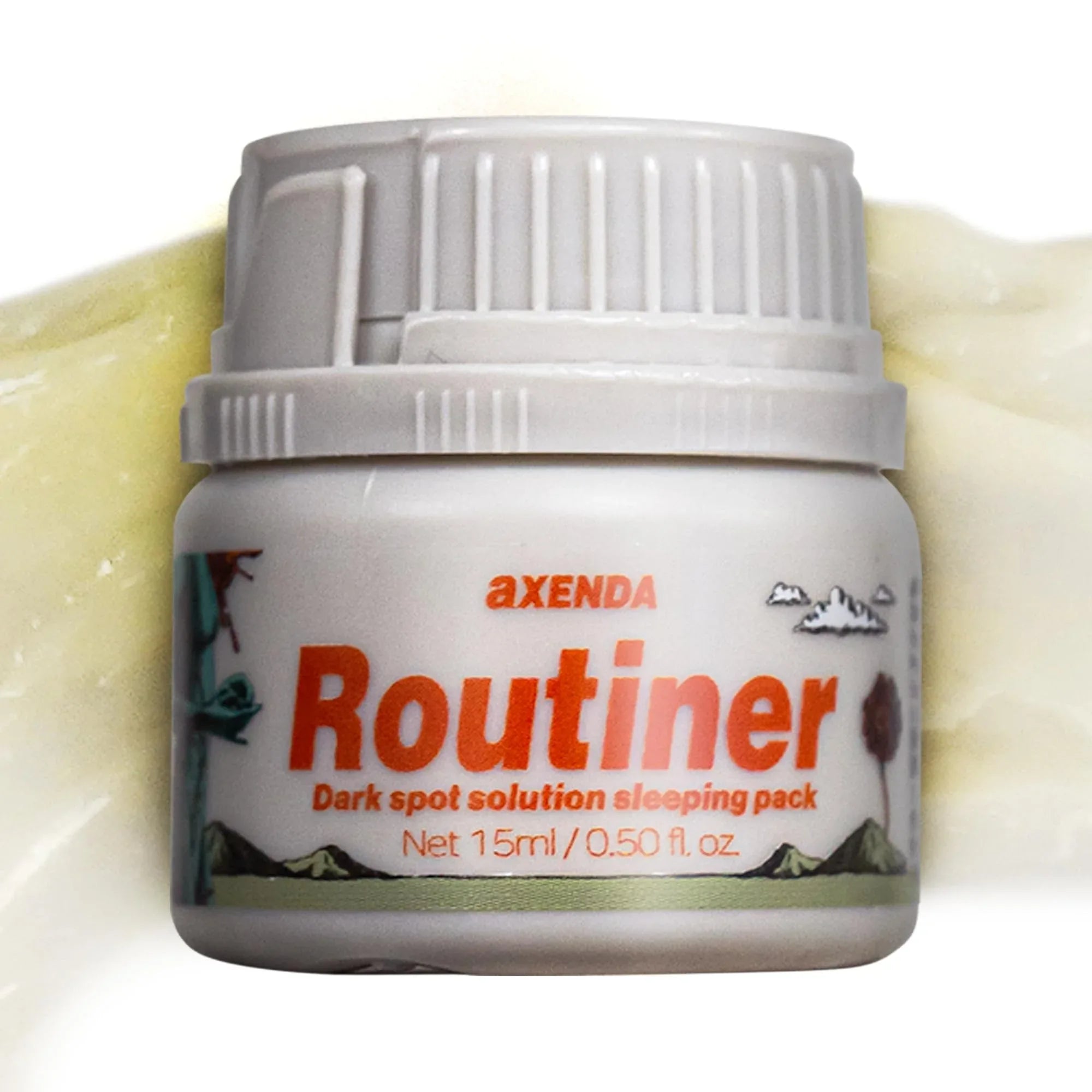 AXENDA Routiner Gentle Exfoliating Sleeping Peel Pack - AHA, BHA, PHA for Sensitive Skin, 15ml