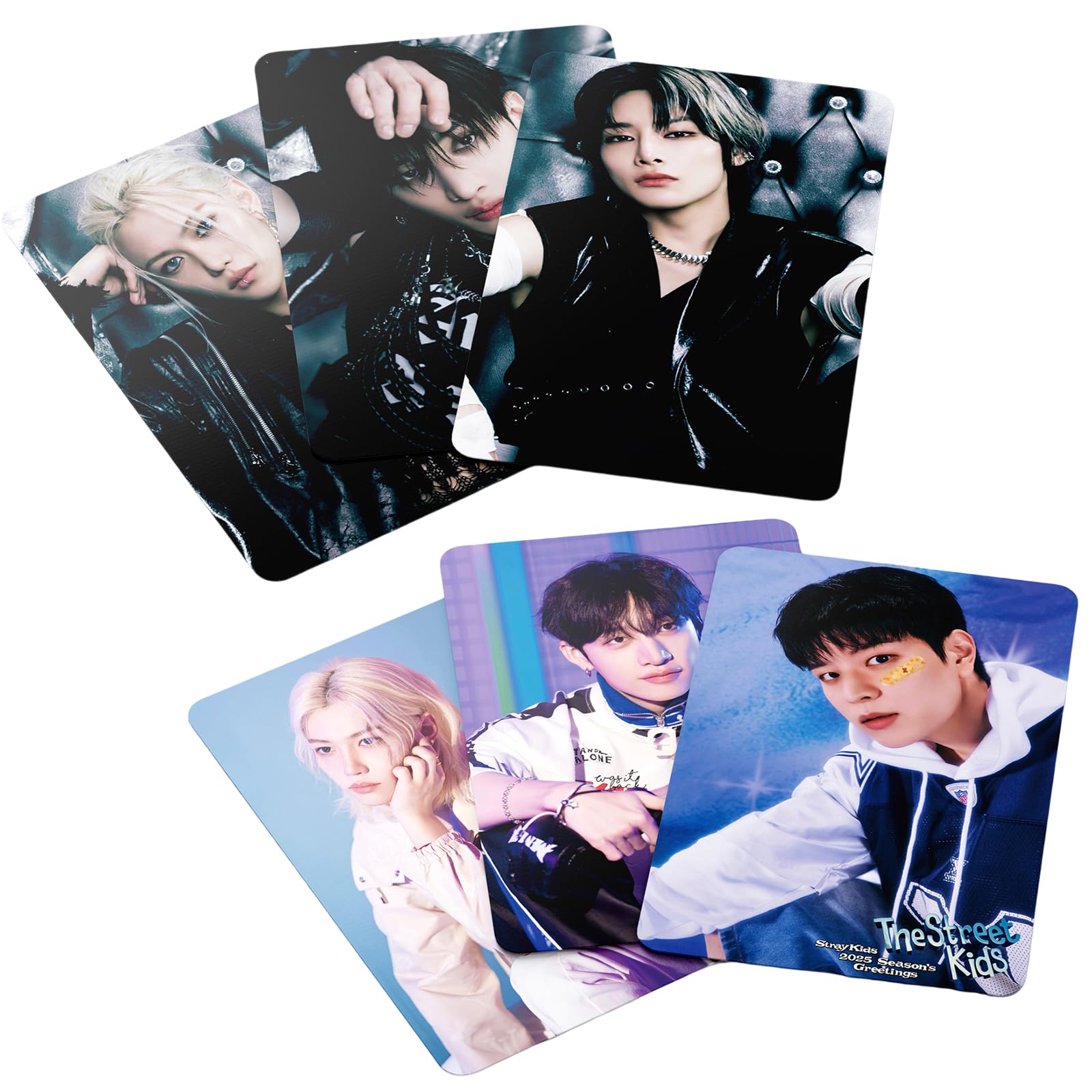 4Pack/220Pcs Stray Kids Photocard Set – HOP, GIANT, ATE Albums & 2025 Season's Greetings, Perfect Gift for STAY
