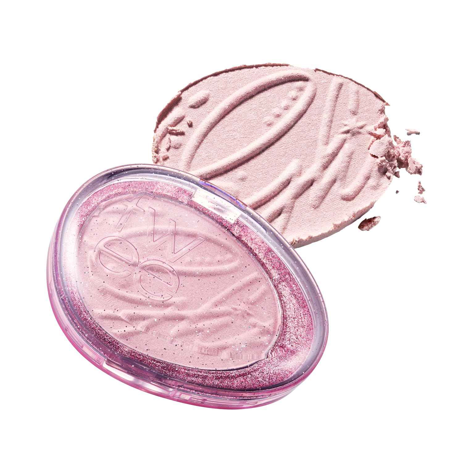 fwee Glitz Stone Highlighter Ruby Reborn, 12 Vibrant Birthstone-Inspired Shades, Buildable Shimmer to Glitter, Photogenic Glow, All Skin Tones, Korean Makeup Highlighter