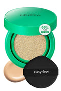 Easydew Mela B Toning Ampoule Cushion #21 Beige - 2-in-1 Hydrating Foundation with Niacinamide & EGF - handsome oppa