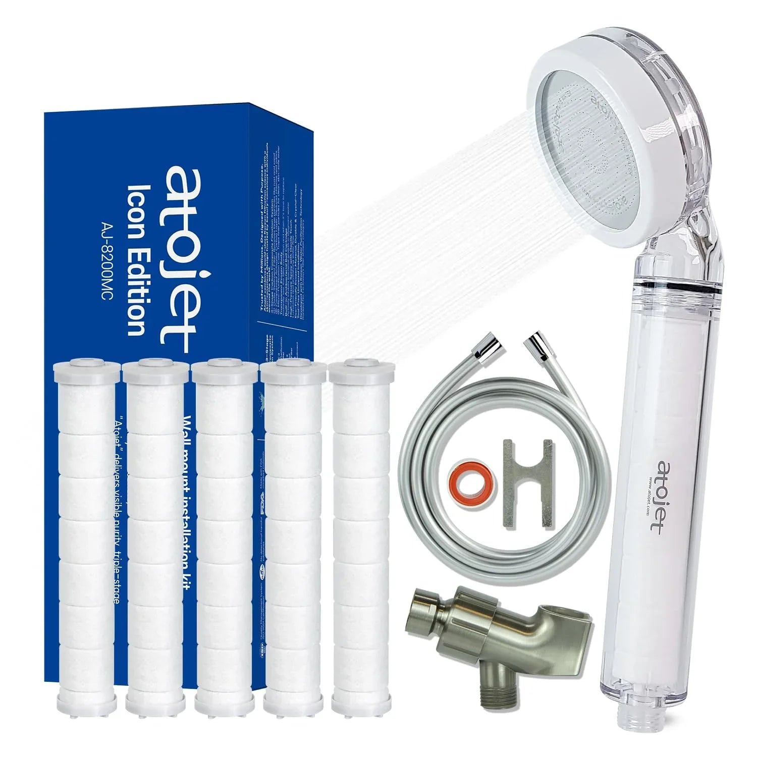 Atojet Filter Showerhead – Korean Beauty Heritage with 3-Stage Filtration for Softer Skin & Smoother Hair