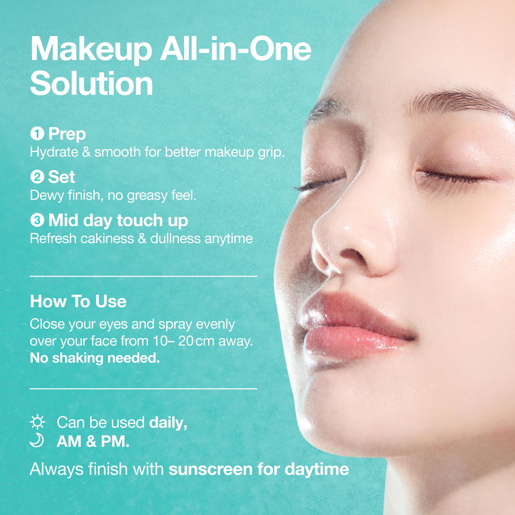 ANUA PDRN Collagen Glow Facial Serum Spray Mini — Travel-Size Hydrating Mist With PDRN, Collagen, and Hyaluronic Acid