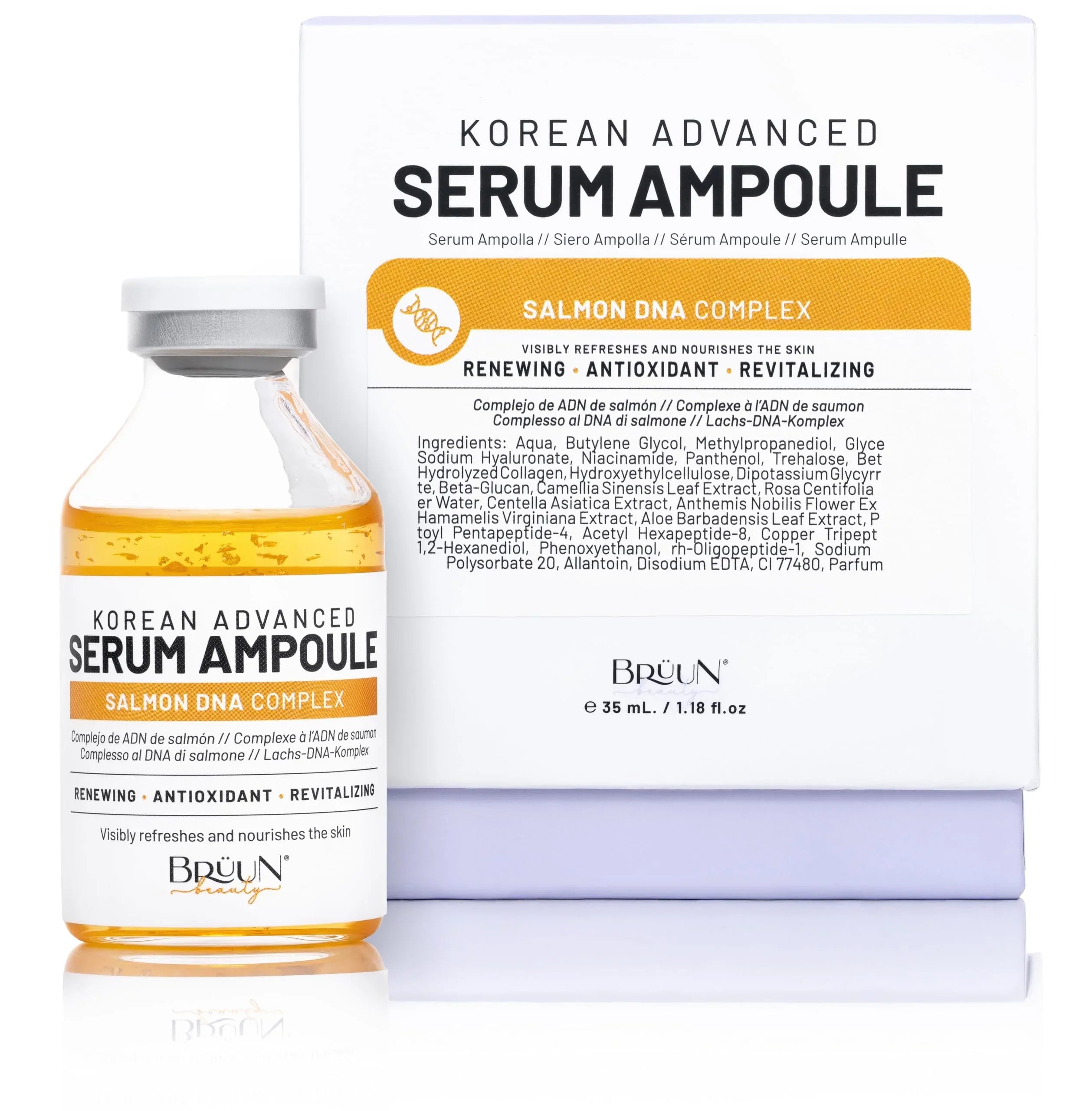 BRÜUN SD Control Salmon DNA Ampoule — Microneedling Booster Serum for Fine Lines, Texture & Skin Rejuvenation