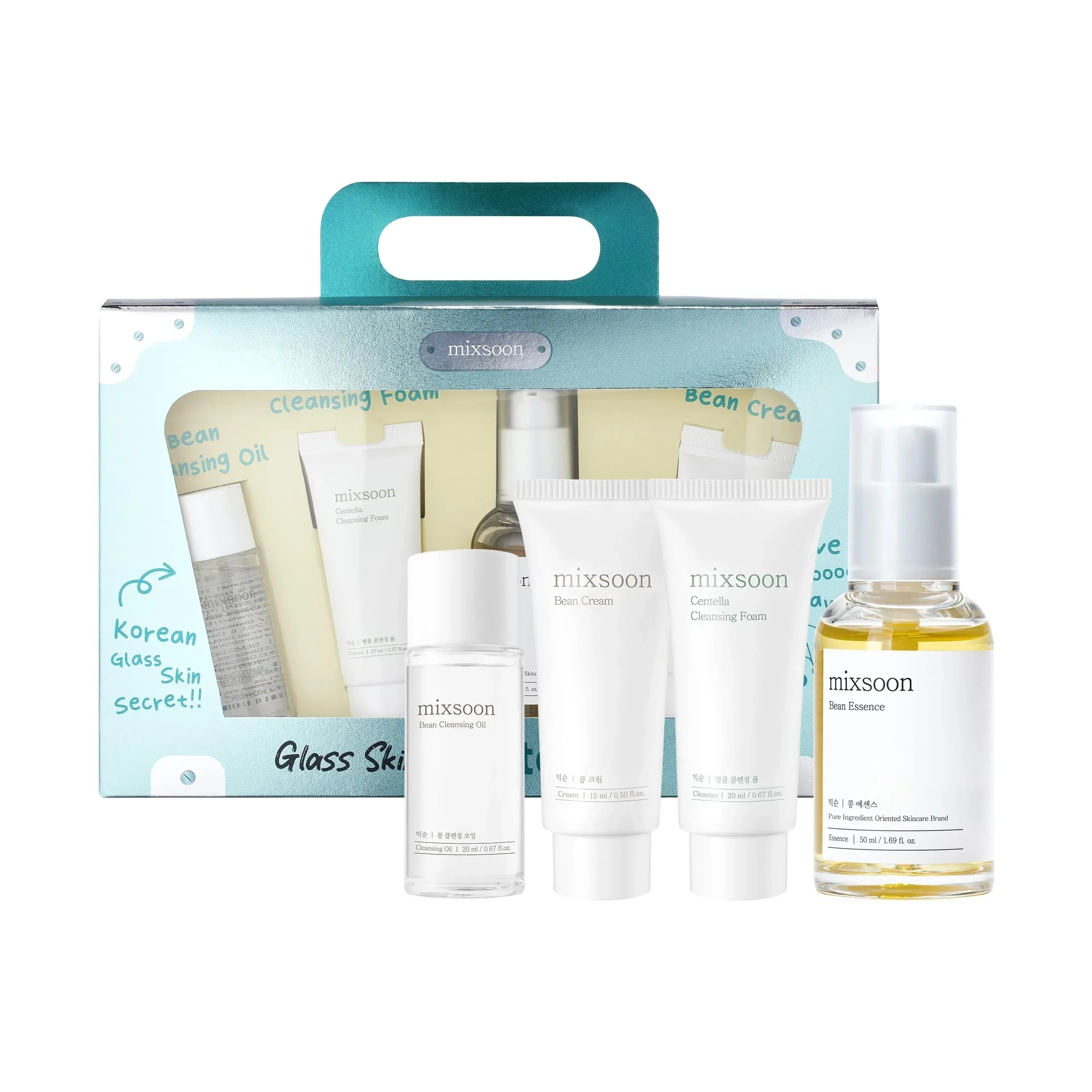 mixsoon Glass Skin Suitcase Set - 5-Step Skincare Kit | Yuki's mixsoon Glass Skin Suitcase Set - 5-Step Skincare Kit | Yuki's