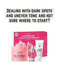 ANUA Brightening Niacinamide Skincare Routine Set, Niacinamide 10% and TXA 4% Serum with Brightening Eye Pad and Ceramide Barrier Cream, Dark Spot and Uneven Tone Routine, Korean Skincare Set