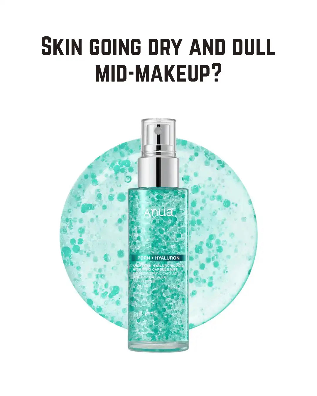 ANUA PDRN Collagen Glow Facial Serum Spray — Instant Hydration and Dewy Glass Finish in an Ultra-Fine Mist