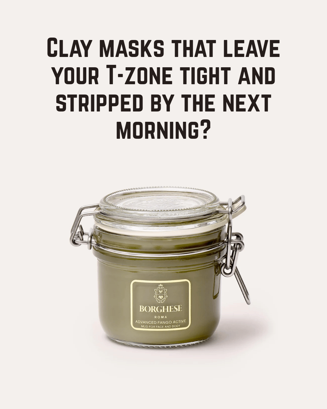Borghese Advanced Fango Active Mud Mask - Bentonite Clay Face Mas