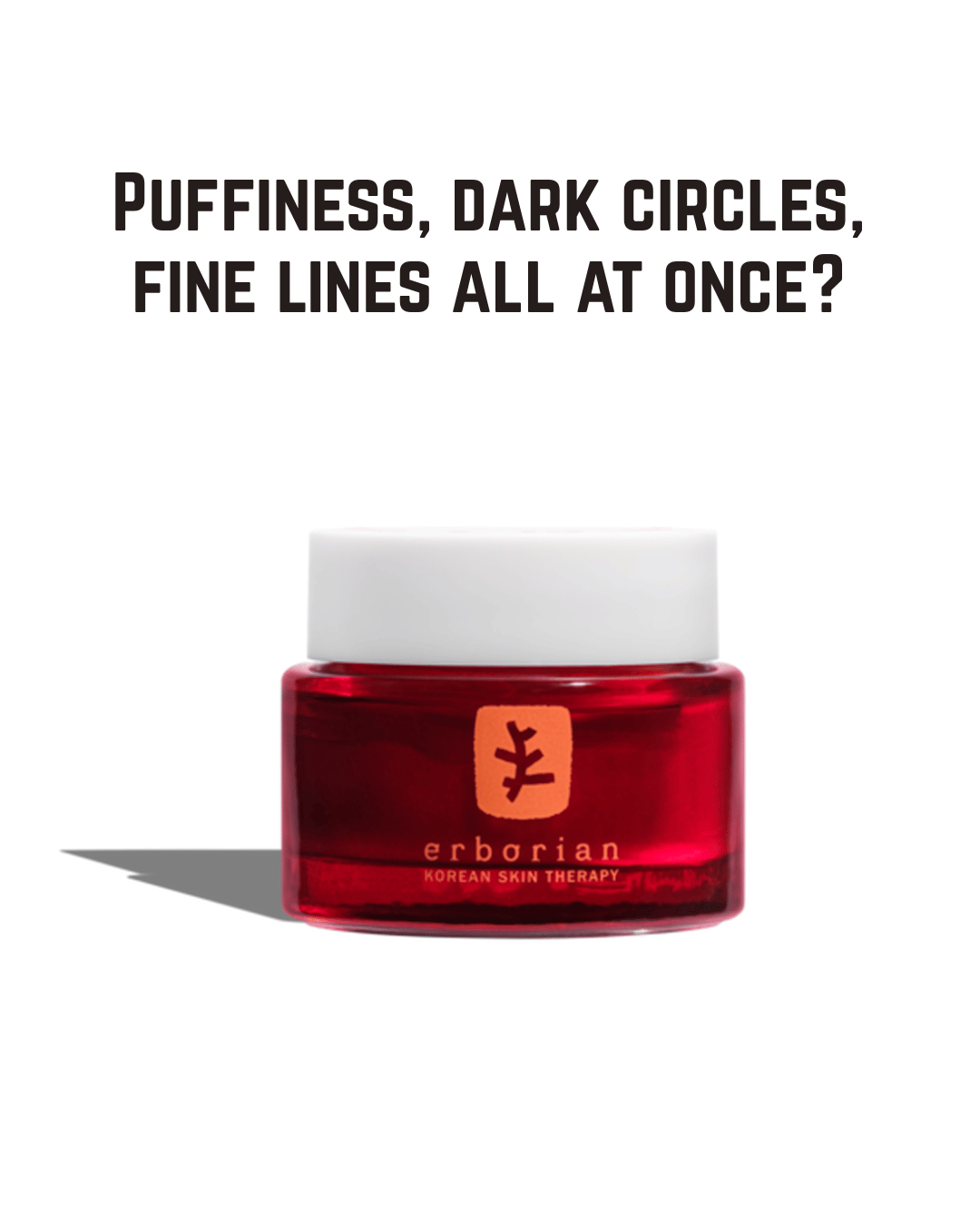 Erborian Skin Therapy Eye Cream — Overnight Multi-Perfecting Eye Treatment with Caffeine, Niacinamide & 9 Plant Extracts for Dark Circles, Puffiness & Fine Lines