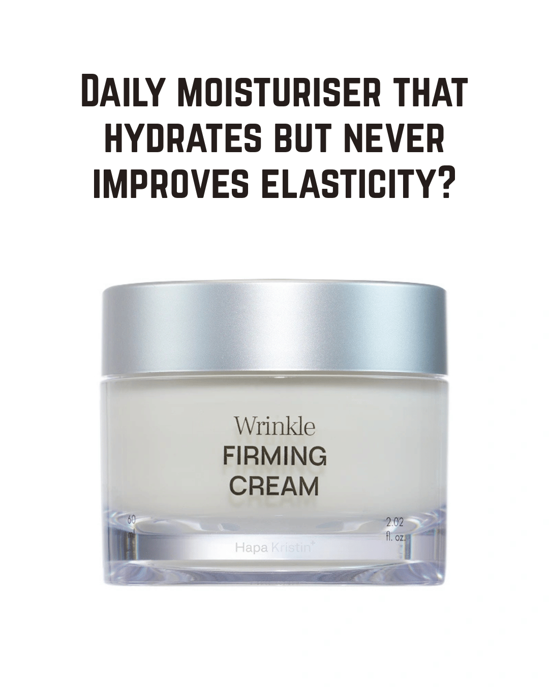 Hapa Kristin Wrinkle Firming Cream - Tightening Face Moisturizer, Lightweight Daily Cream