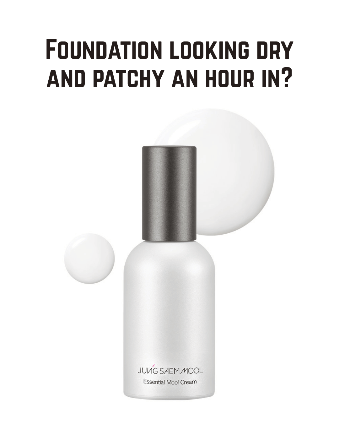 JUNG SAEM MOOL Essential Mool Cream - Korean Skincare Makeup Base, Glass Skin Primer