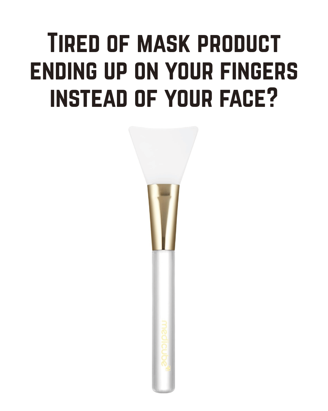 Medicube Jelly Brush, Silicone Face Mask Applicator Brush, Even Coverage, Mess-Free, Easy to Clean, K-Beauty Skincare Tool, All Skin Types, 1 Piece