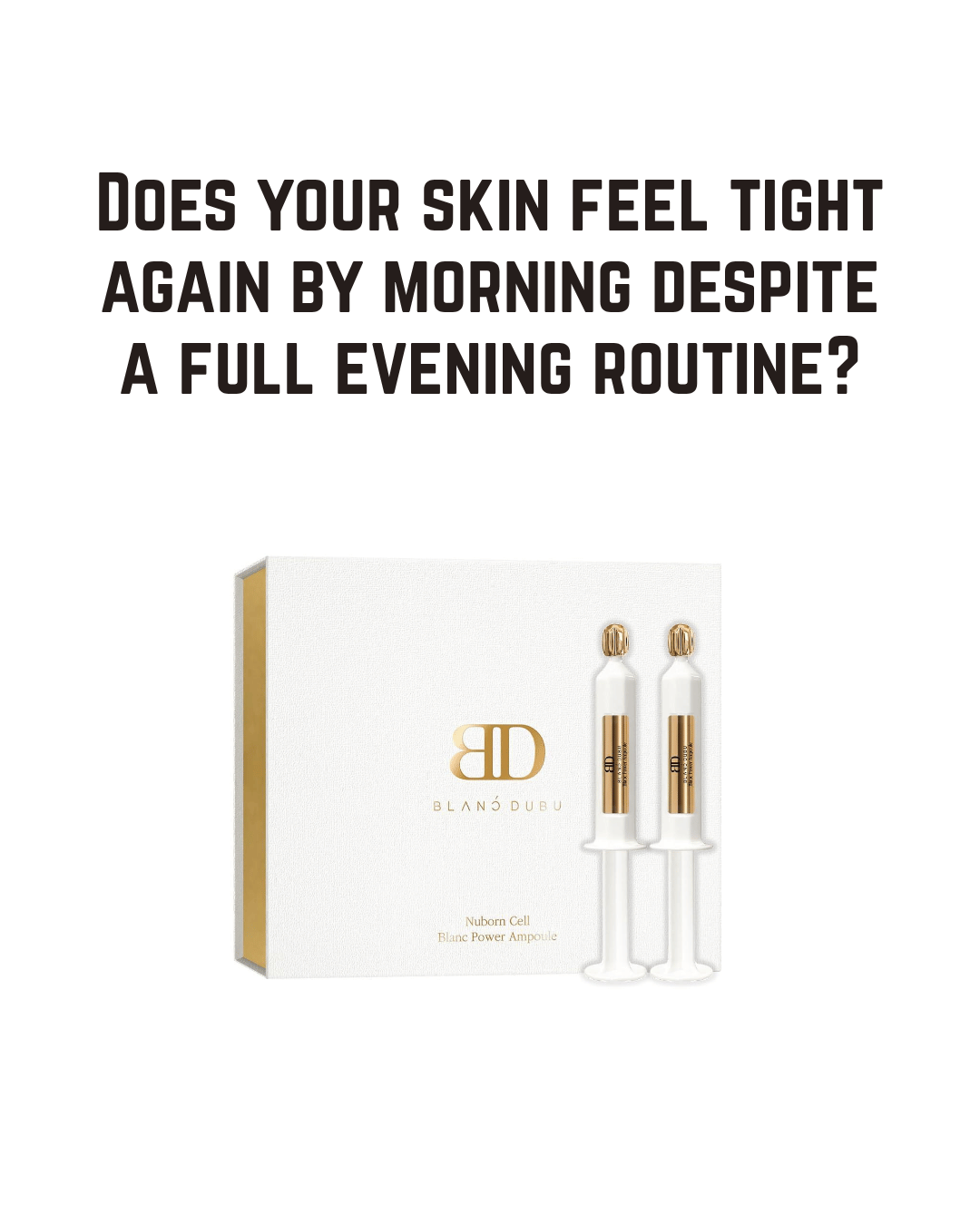 Nuborn Cell Blanc Power Ampoule & Anti Aging Serum - Korean Hydrating Face Serum