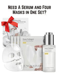 Sungboon Editor Rejuvenating Collagen Boost Set — Korean Skincare Gift Set with Collagen Serum & 4 Face Masks for Hydration, Glow & Firmer-Looking Skin