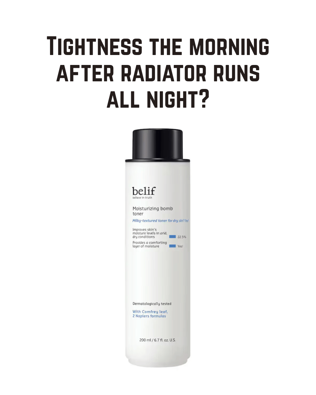 belif Milky Ceramide Toner - Hydrating Barrier Toner, Ceramide Skin Barrier Repair