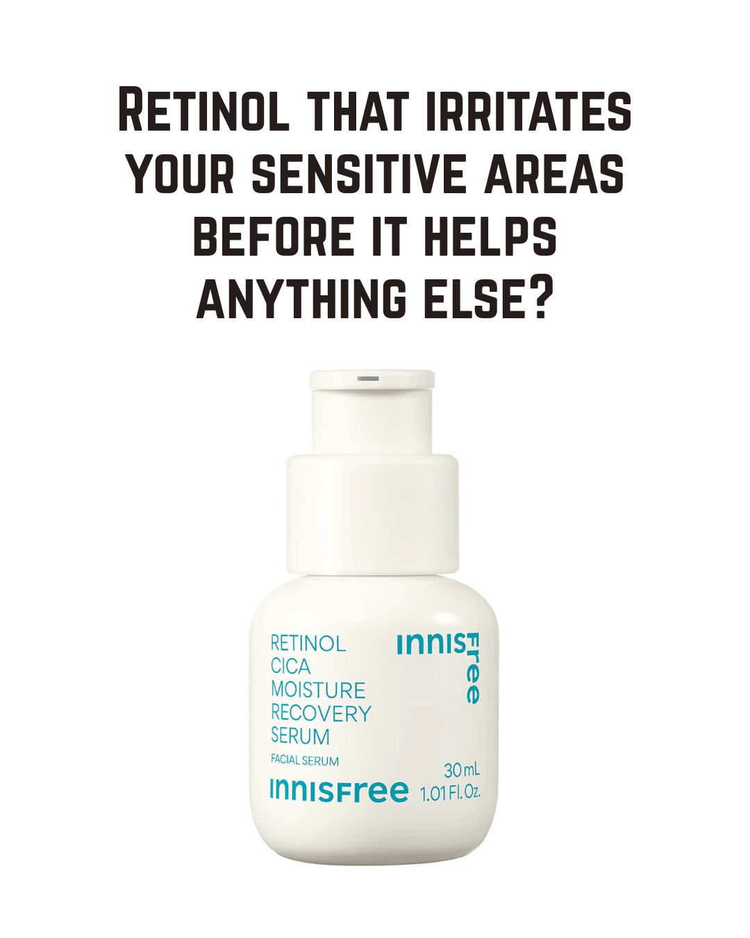 innisfree Retinol Cica Serum with Salicylic Acid - Beginner Korean Retinol Serum