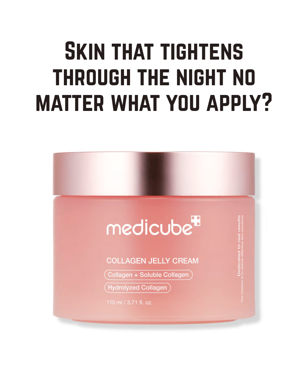 medicube Collagen Jelly Cream, 1.69 Fl Oz, Niacinamide and Freeze-Dried Hydrolyzed Collagen Moisturiser, Barrier Hydration and 24h Glow, Silicone-Free, Low-Irritating, Dermatologist Tested, Korean Skincare for Dry to Normal Skin