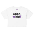 Oppa Love Me! K-Pop Style Women’s Crop Top - White XL