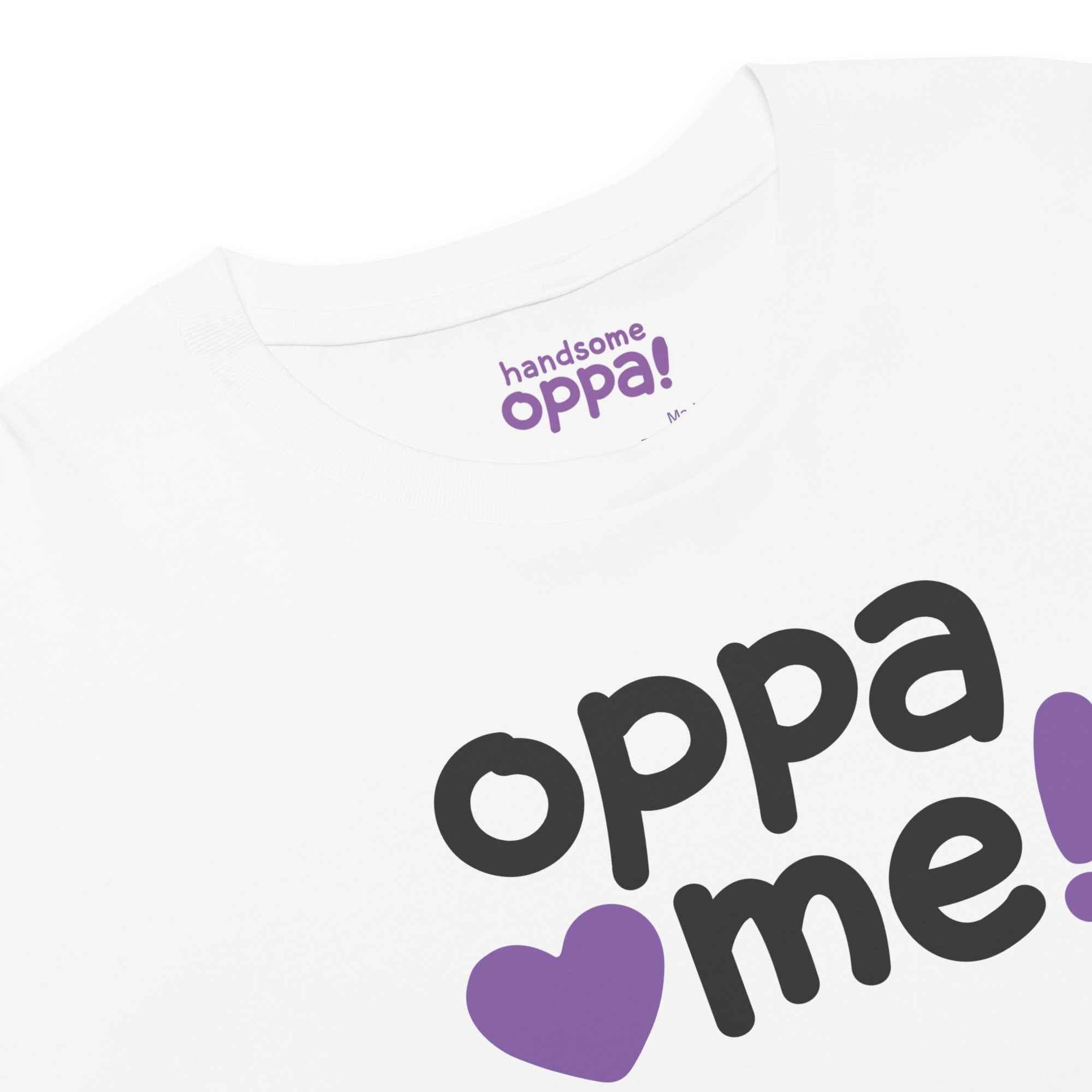 Oppa Love Me! K-Pop Style Women’s Crop Top - White